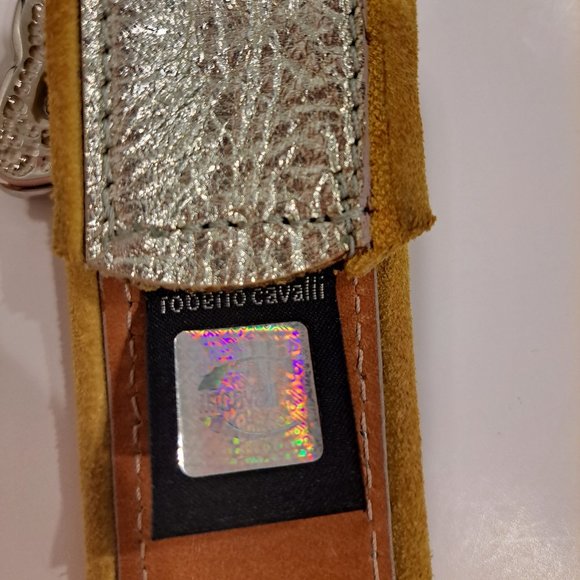 Just Cavalli Women\'s Leather Silver Yellow Crystal Belt IT 80 main image 15